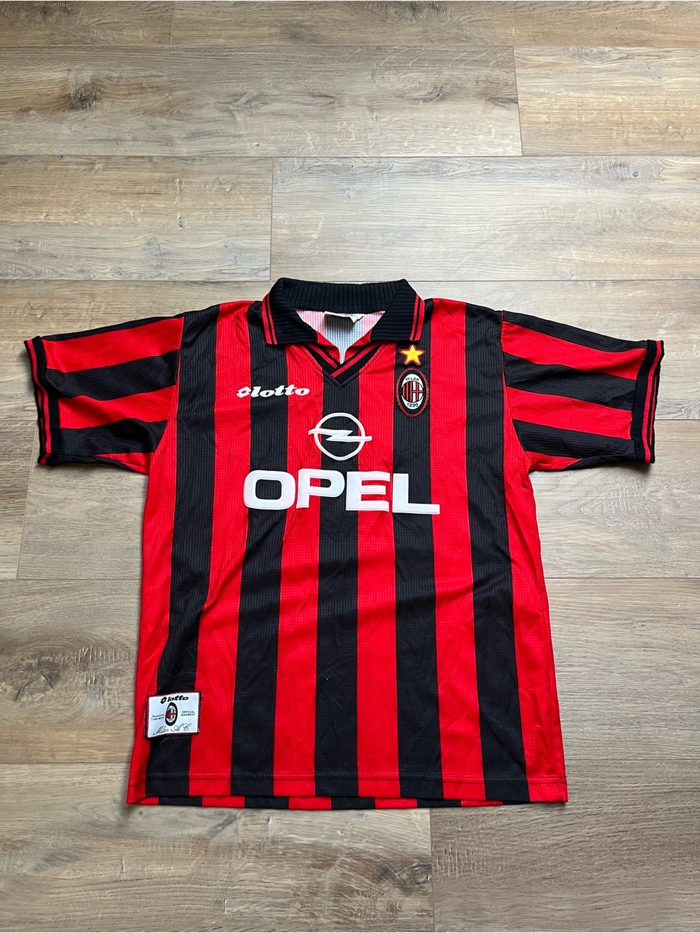 Vintage AC Milan 1997/98 Home Soccer Football Jersey
